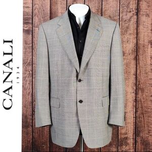 Wool Houndstooth Black and White Mens Two Button Sport Coat Excellent Condition